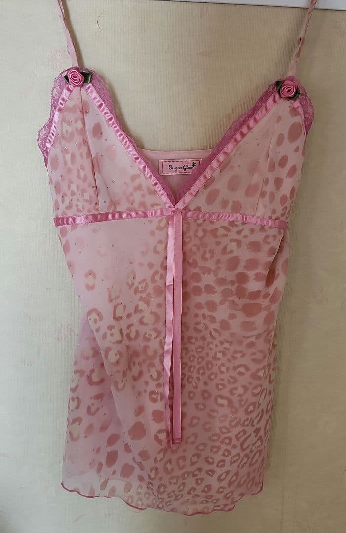 MARS★Sugar Gloss ヒョウ柄キャミソール ピンク