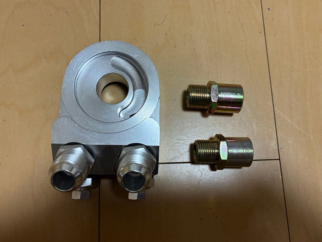 厚木オート製　汎用オイルクーラー　12段　オイルアタッチメント