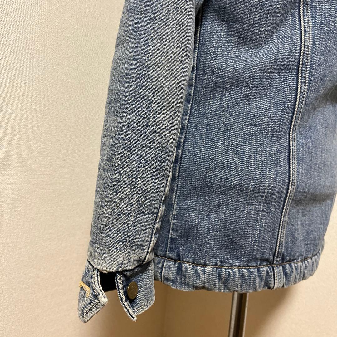 Lee デニム　ボアランチコート　インナー袖はキルティング　ヴィンテージ好きに！