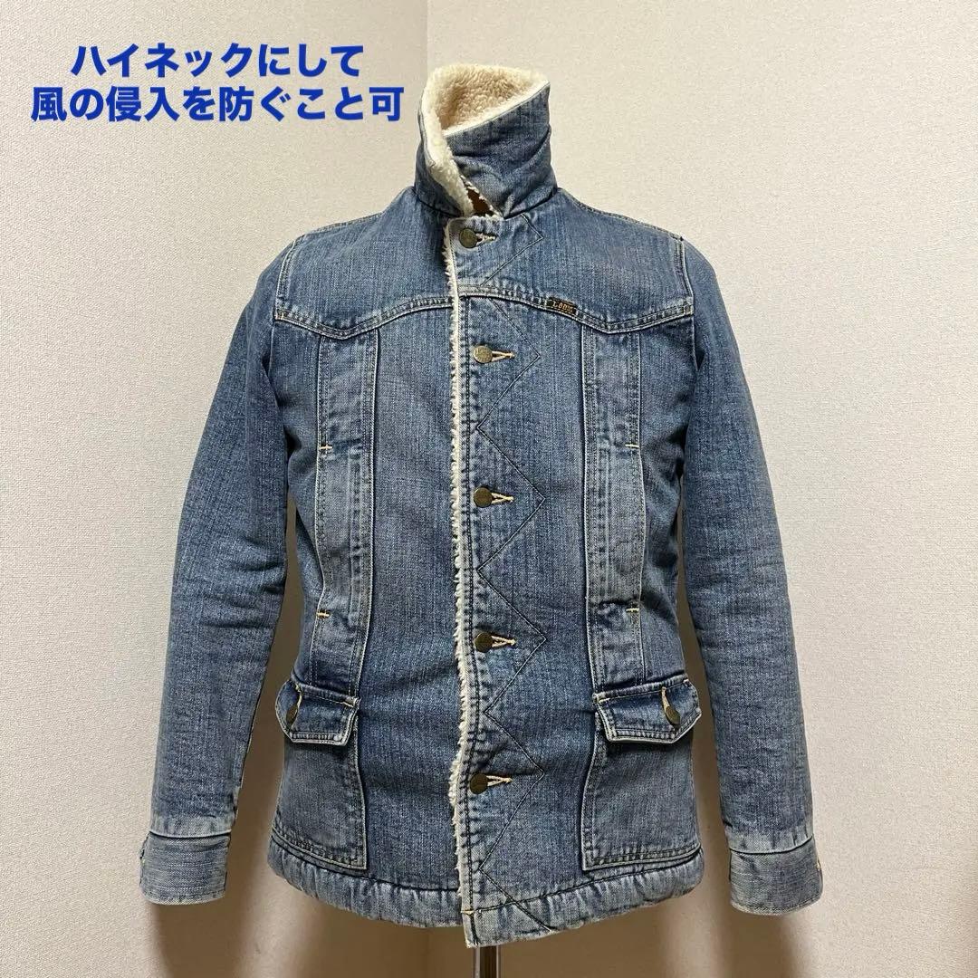 Lee デニム　ボアランチコート　インナー袖はキルティング　ヴィンテージ好きに！