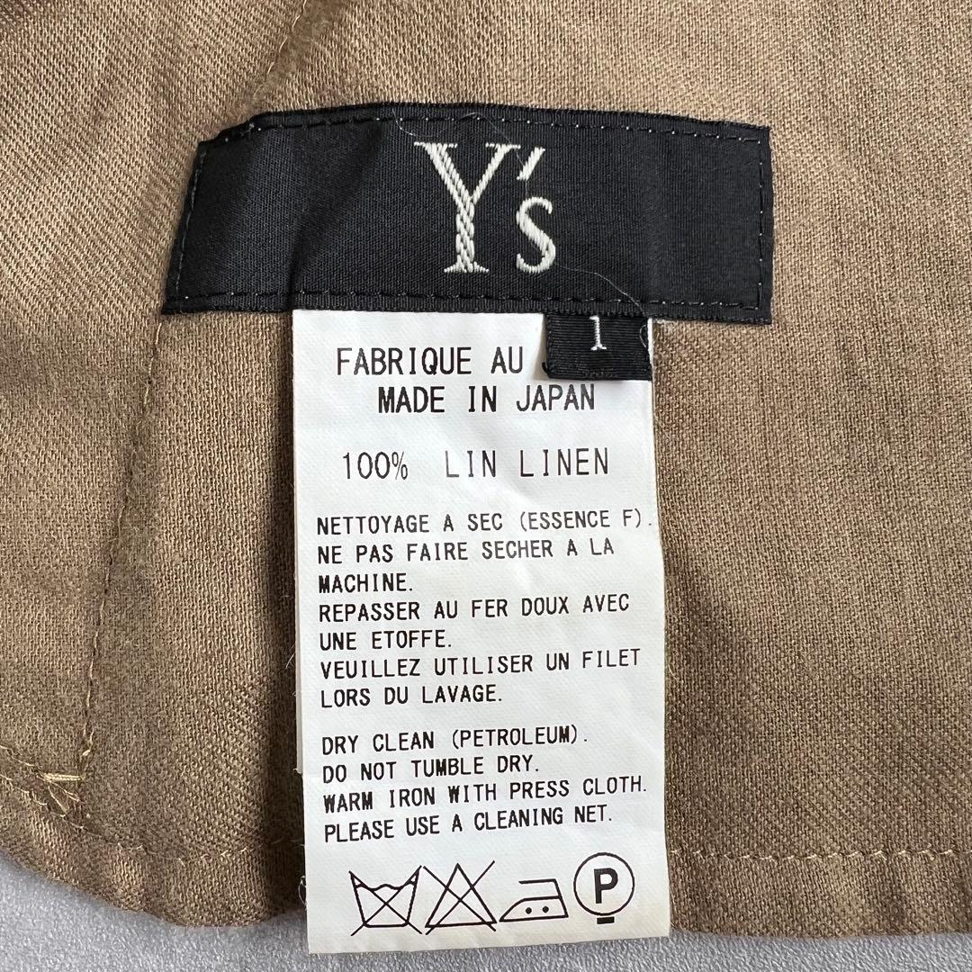 Y's　ワイズ　ヨウジヤマモト　リネン100%　スカートパンツ　ナチュラル　S