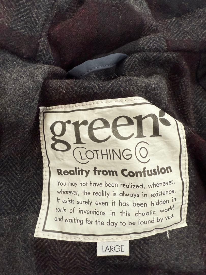 greenclothing ウェア　ネイビー　L