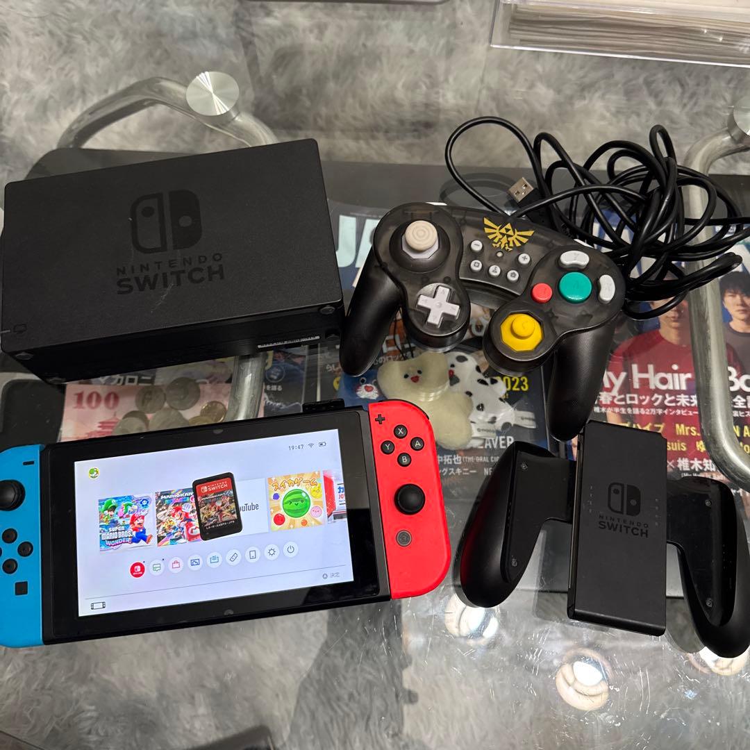 Nintendo Switch ネオンレッド/ブルー 本体 マリオカート付き