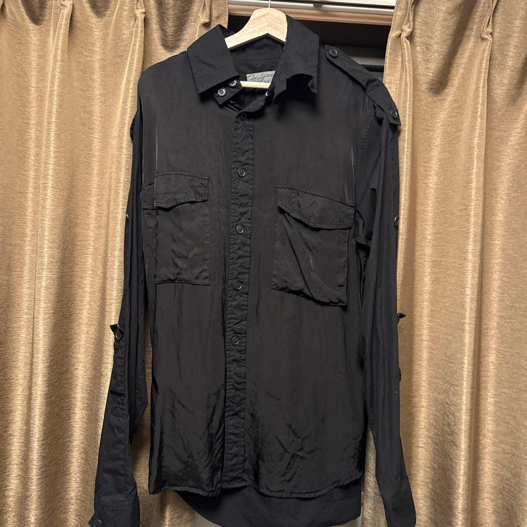 Yohji Yamamoto POUR HOMME 黒シャツ