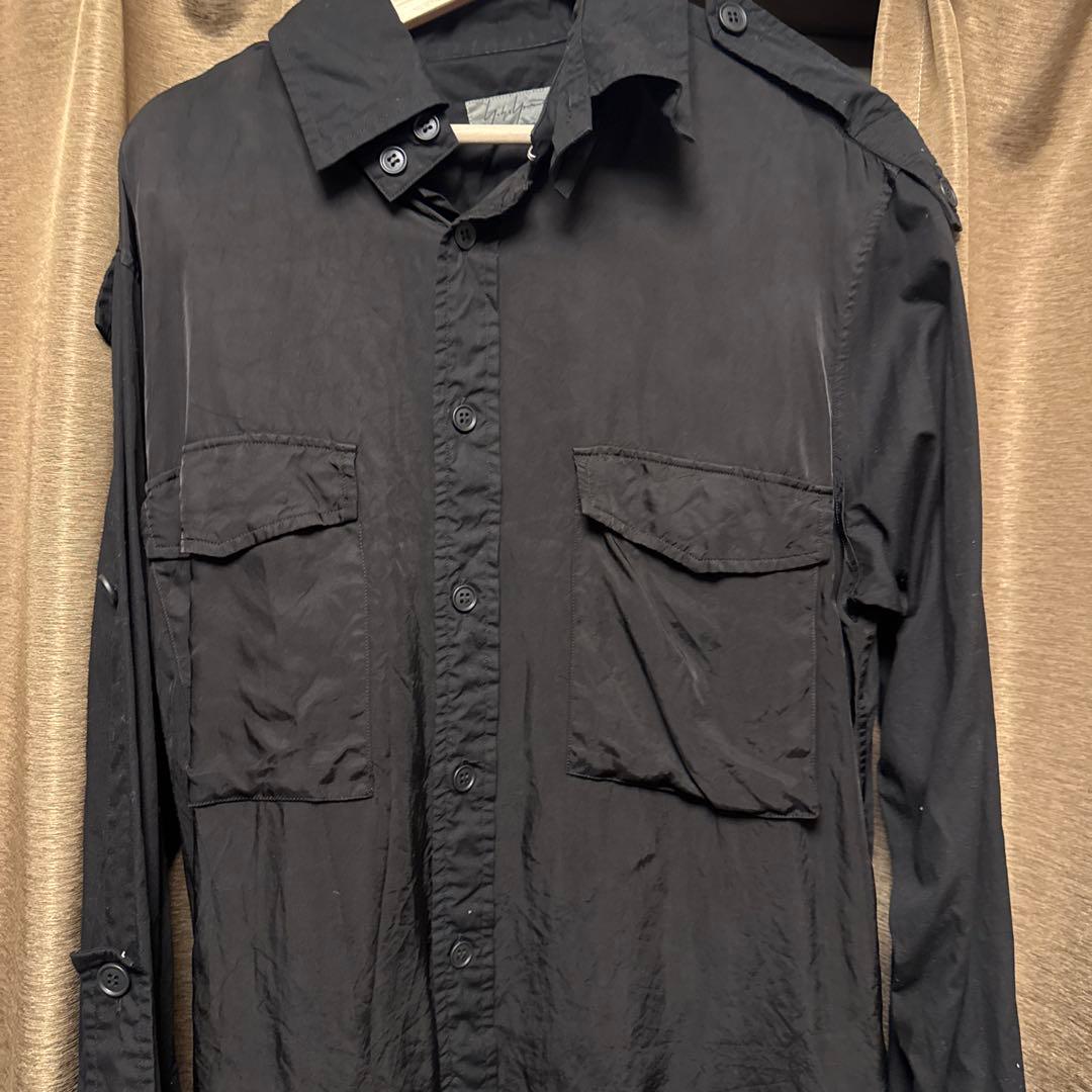 Yohji Yamamoto POUR HOMME 黒シャツ