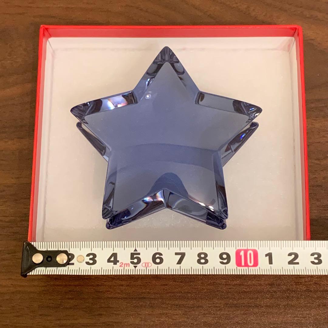 ⭐️未使用⭐️バカラ⭐️ザンザンスター⭐️ブルー⭐️青⭐️星⭐️クリスタル⭐️レア⭐️箱付き⭐️紙袋