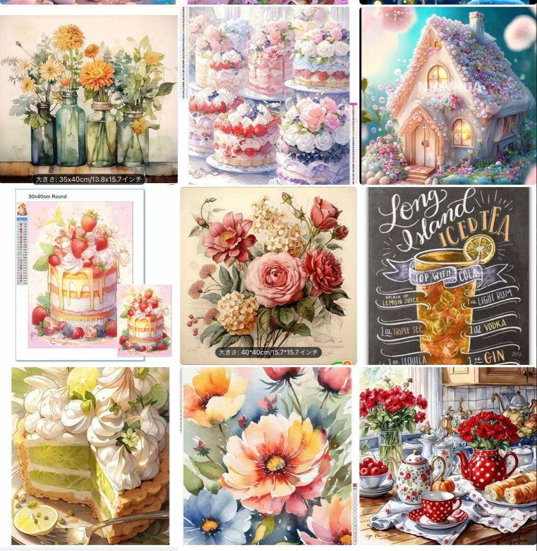 ダイヤモンドアート まとめて18個 ケース付き 訳あり