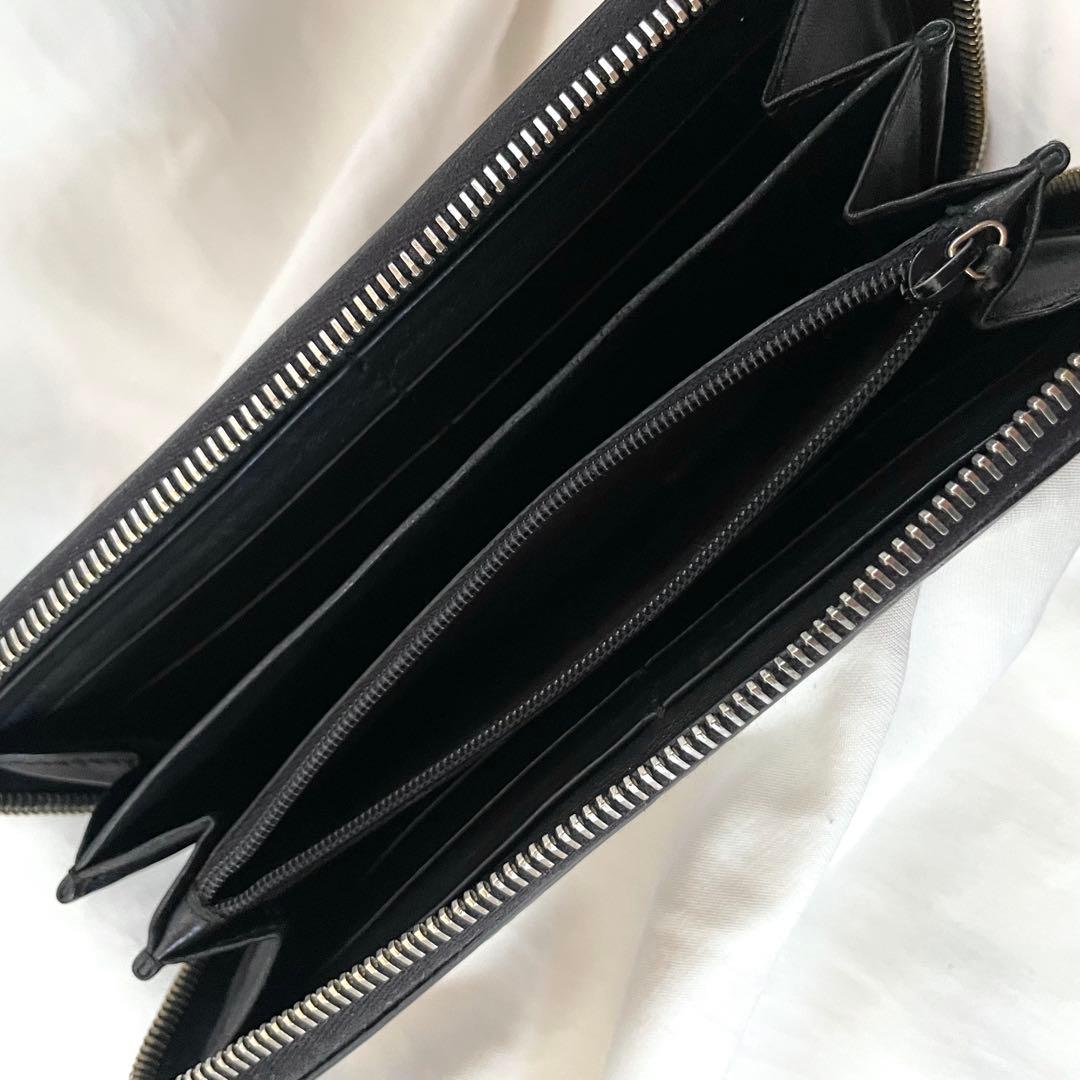 GUCCI グッチ 長財布 シマ シグネチャー GGパターン ブラック