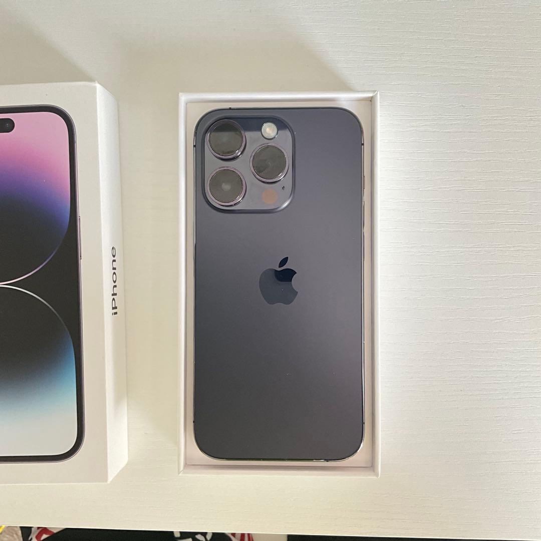 即日配送iPhone 14pro 128GB【美品】ディープパープル