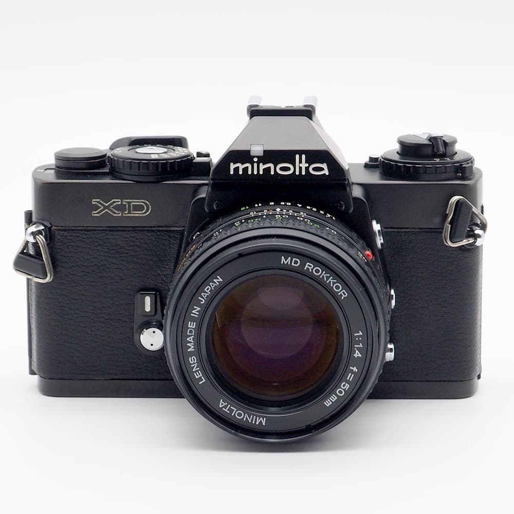 動作品・実写確認済 MINOLTA XD＋MD ROKKOR 50mm f1.4