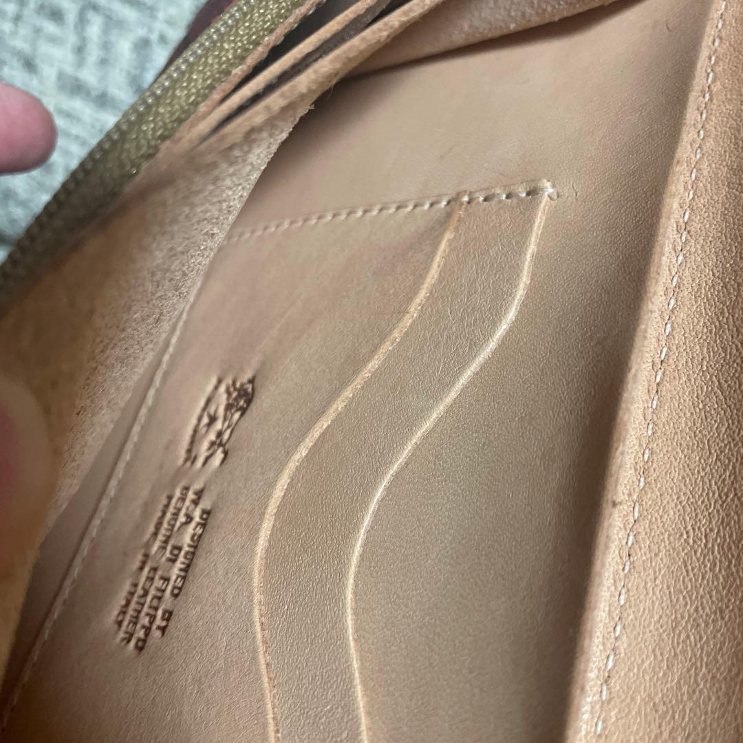 限定希少　イルビゾンテ長財布　モノグラム柄✖️ヌメ革