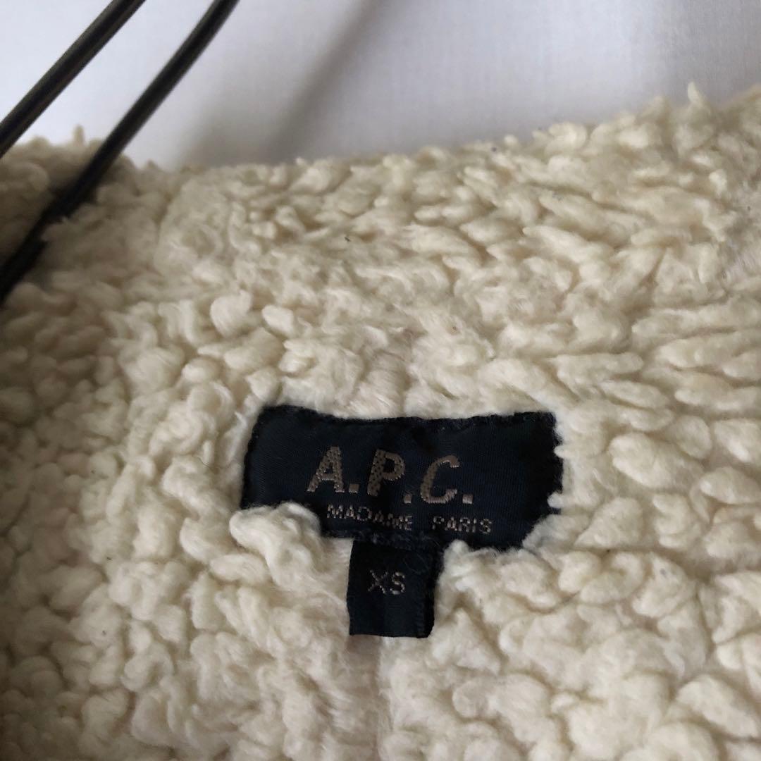 【秋冬】チュニジア製 A.P.C アーペーセー ボアライナー付き モッズコート