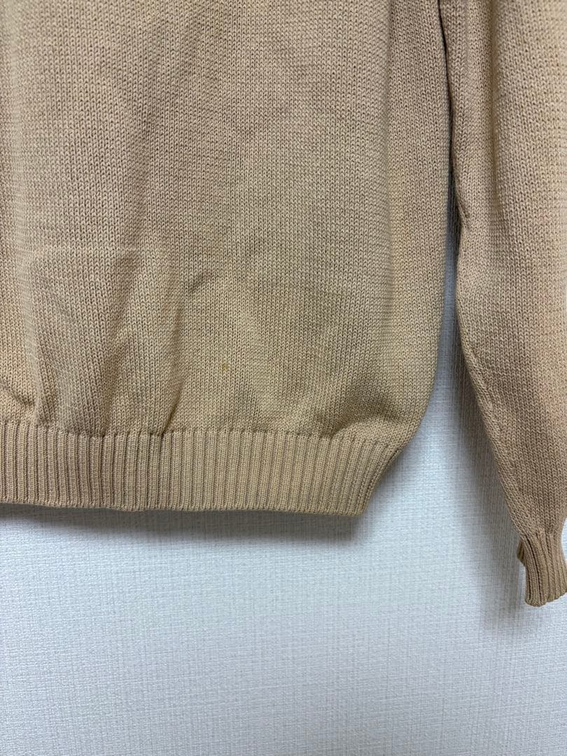 ZANONE ベージュ ジップアップニット ドライバーズ　セーター イタリア製