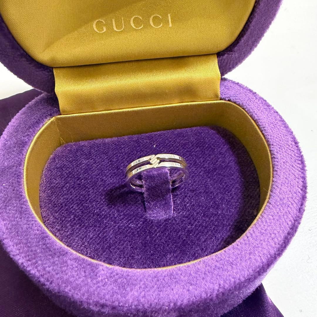 GUCCI シルバーリング オリジナルボックス付き