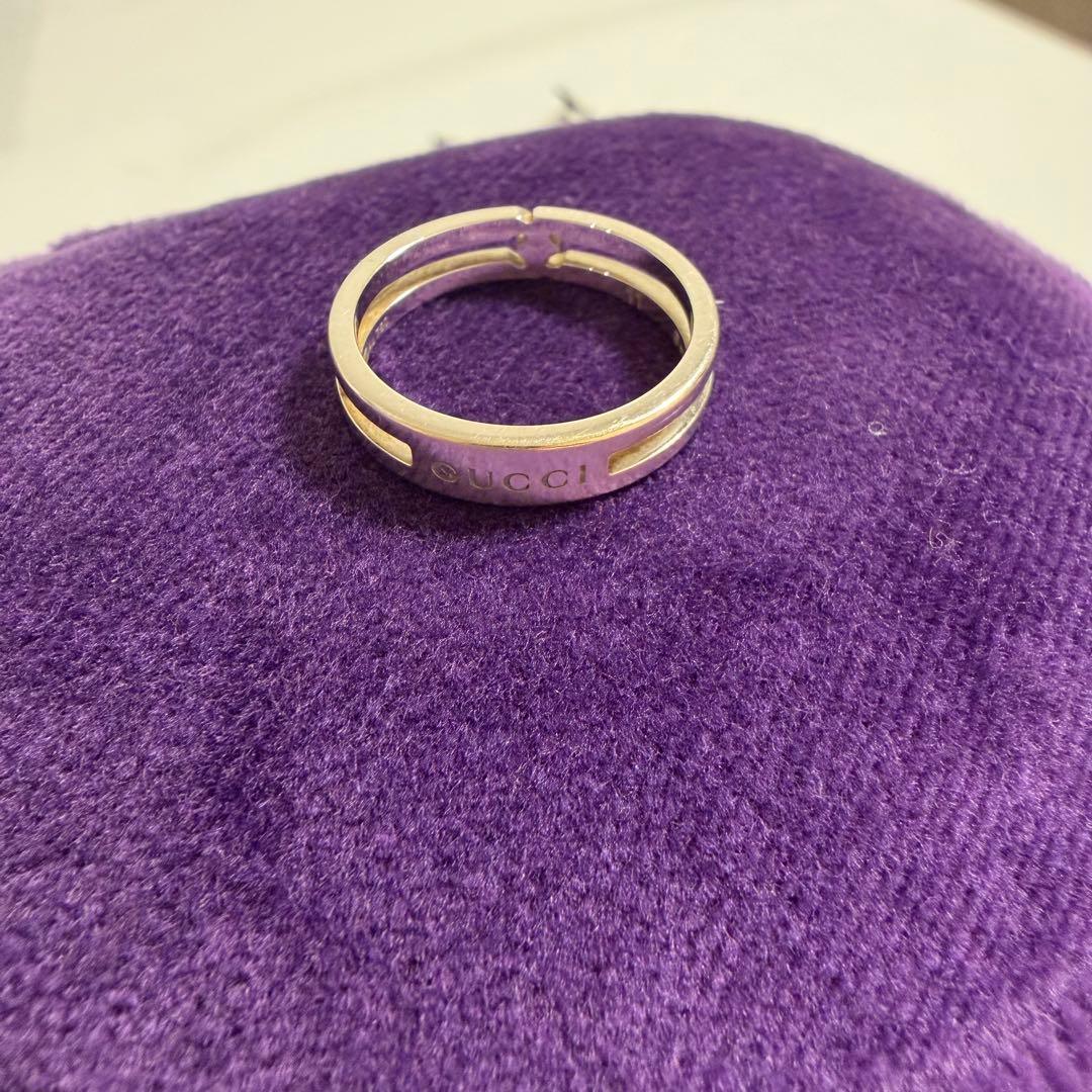 GUCCI シルバーリング オリジナルボックス付き