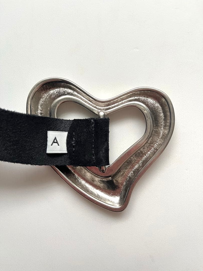 専用品 SEA BIG HEART SUEDE BELT(SILVER)