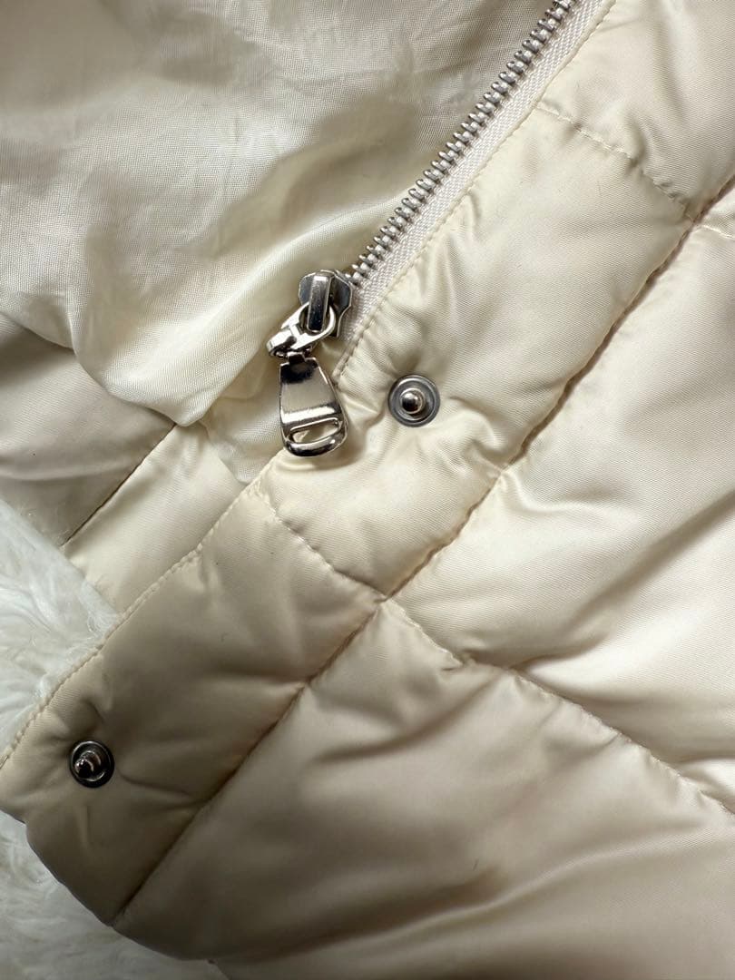 美品　レリアン　ダウンコート　ダウン90% フード付き　白　日本製