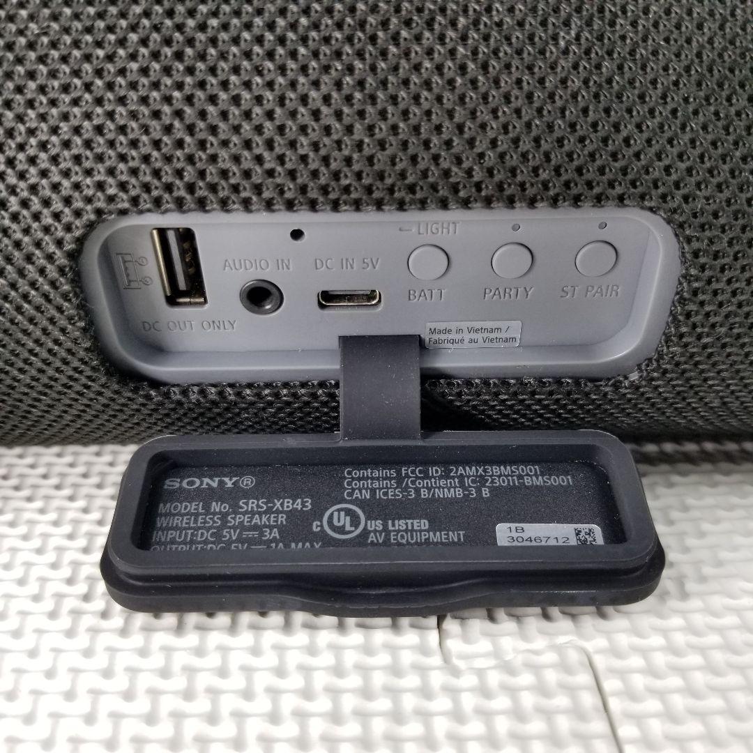 SONY SRS-XB43 重低音 Bluetooth スピーカー 防水