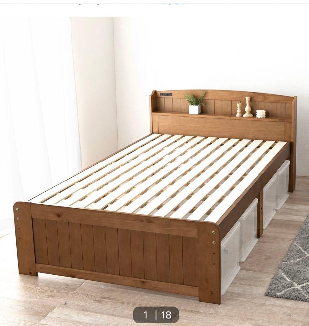 ニトリ すのこベッド セミダブル 宮付き【直接引取り杉並区】