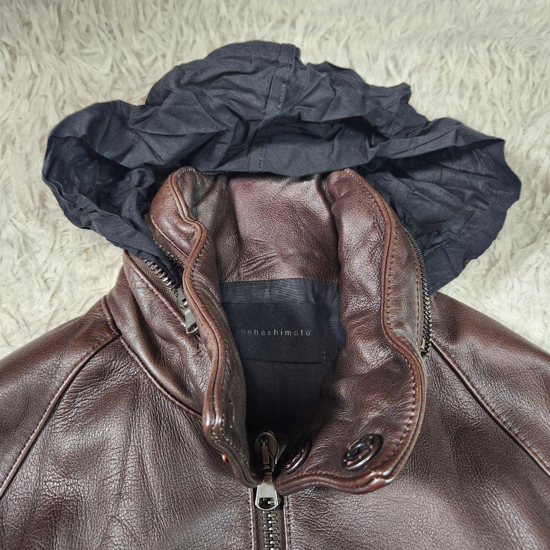 JUNHASHIMOTO 羊革 レザージャケット 2way ダブルジップ