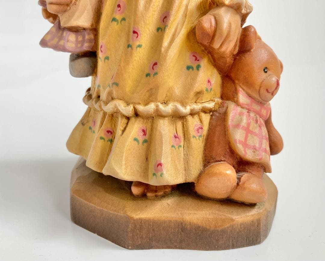 ANRI アンリ Nightie Night サラ・ケイ 木彫り人形 17cm