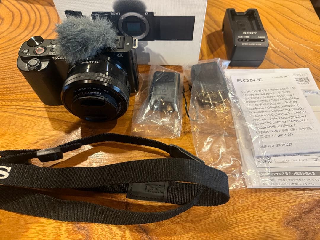 SONY VLOGCAM ZV-E10L レンズキット 純正バッテリー×2個