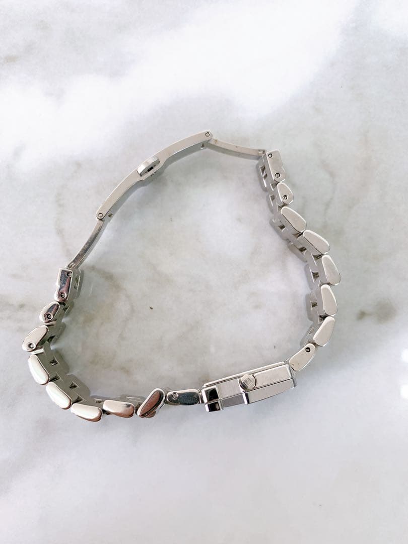 。【不動】GUCCI 腕時計 3600L Gロゴベゼル ピンク文字盤 シルバー