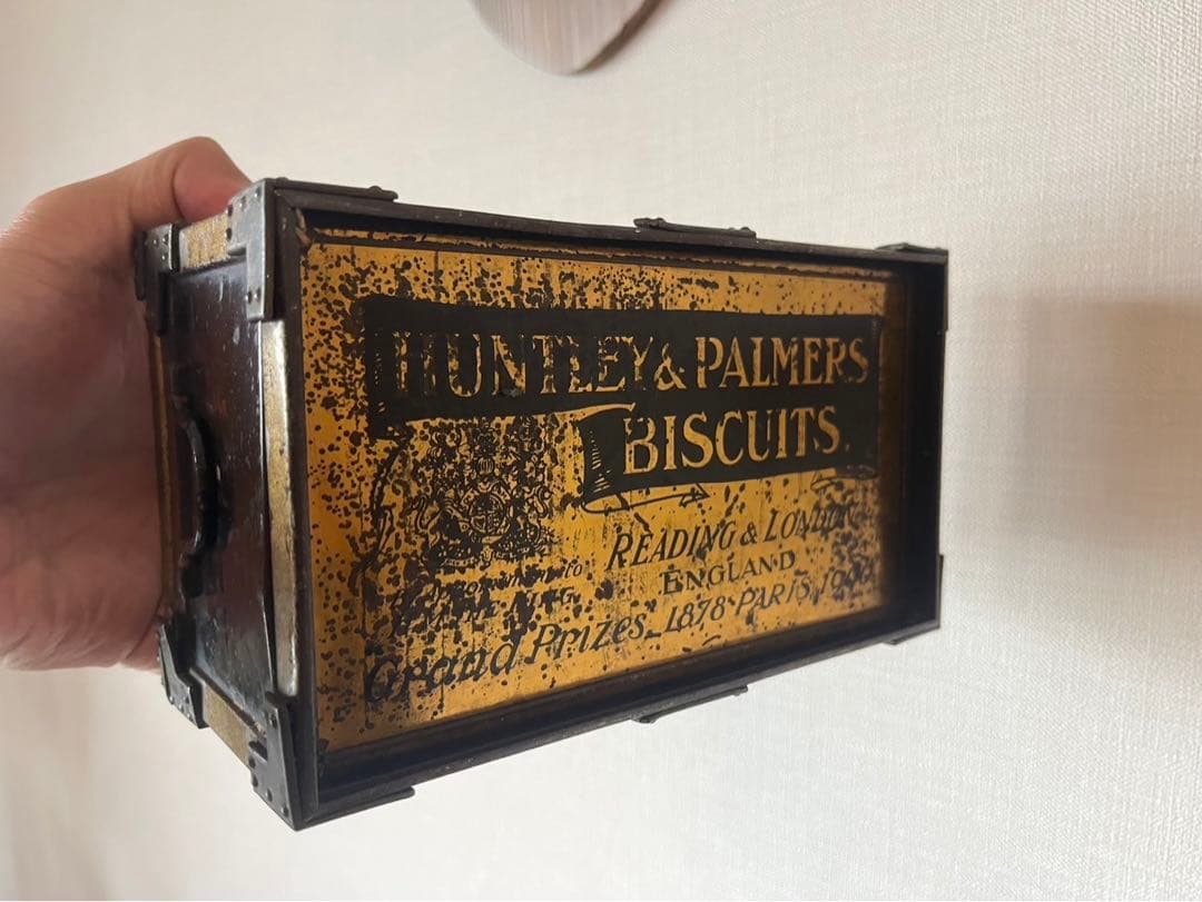 イギリス アンティーク huntley and palmers ビスケット缶