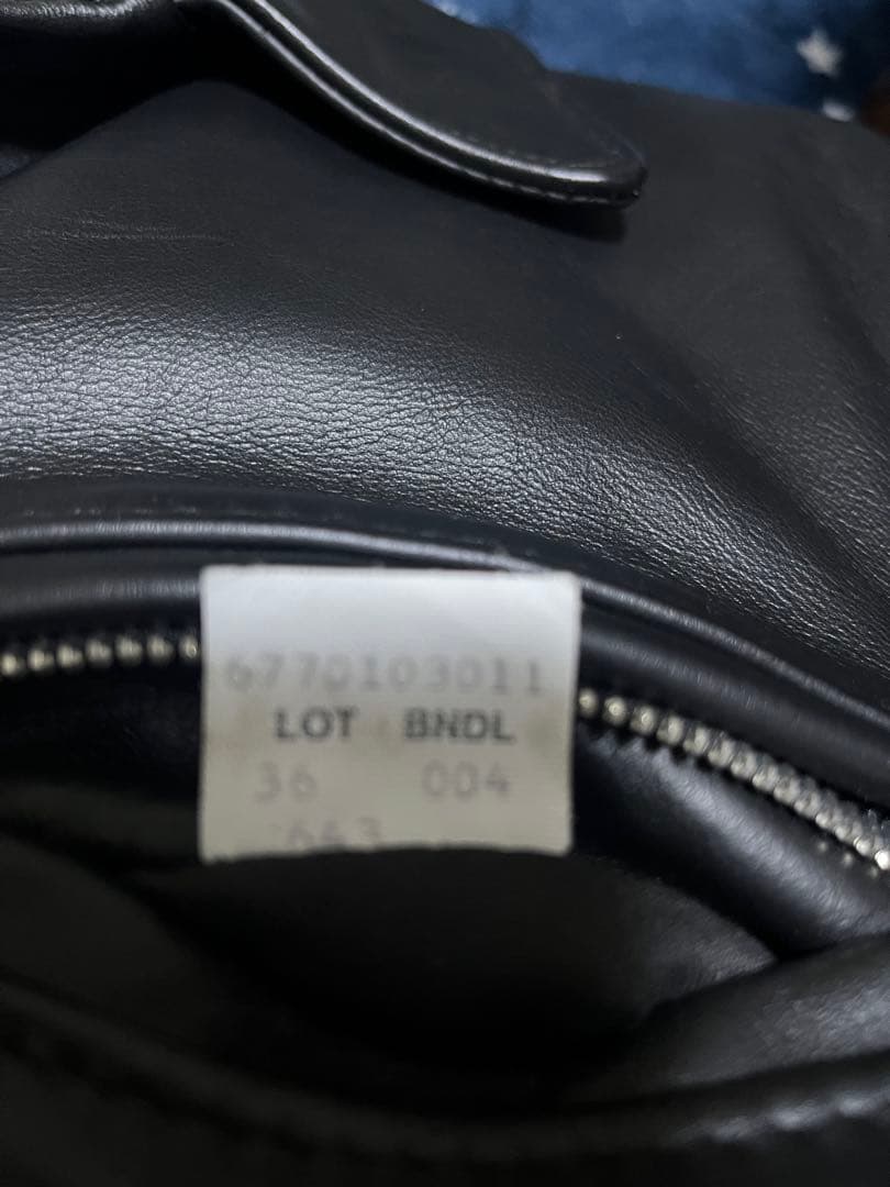 Schott ブラック シングルライダースジャケット　643 36サイズ