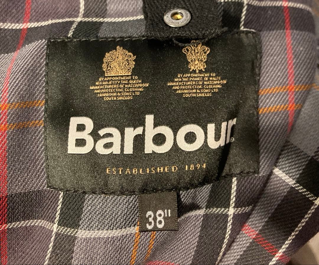 バブアー　Barbour ビデイル　ワックス ジャケット　38サイズ　SL　黒