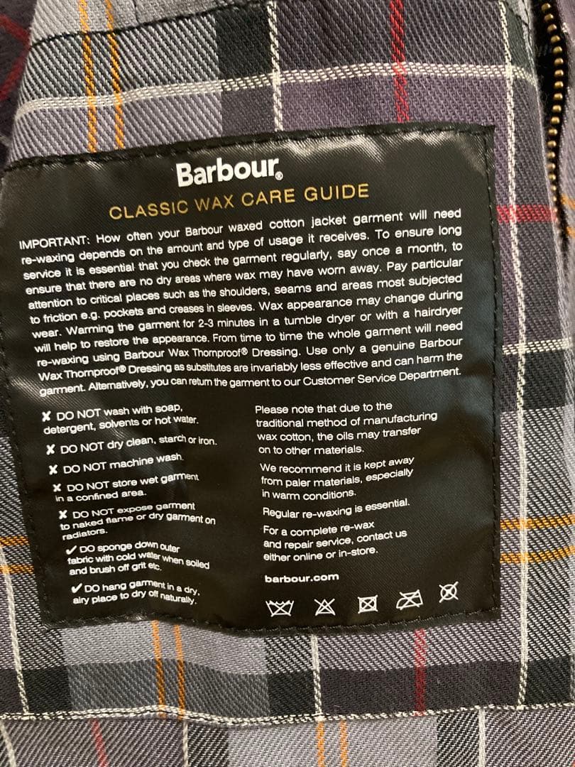 バブアー　Barbour ビデイル　ワックス ジャケット　38サイズ　SL　黒