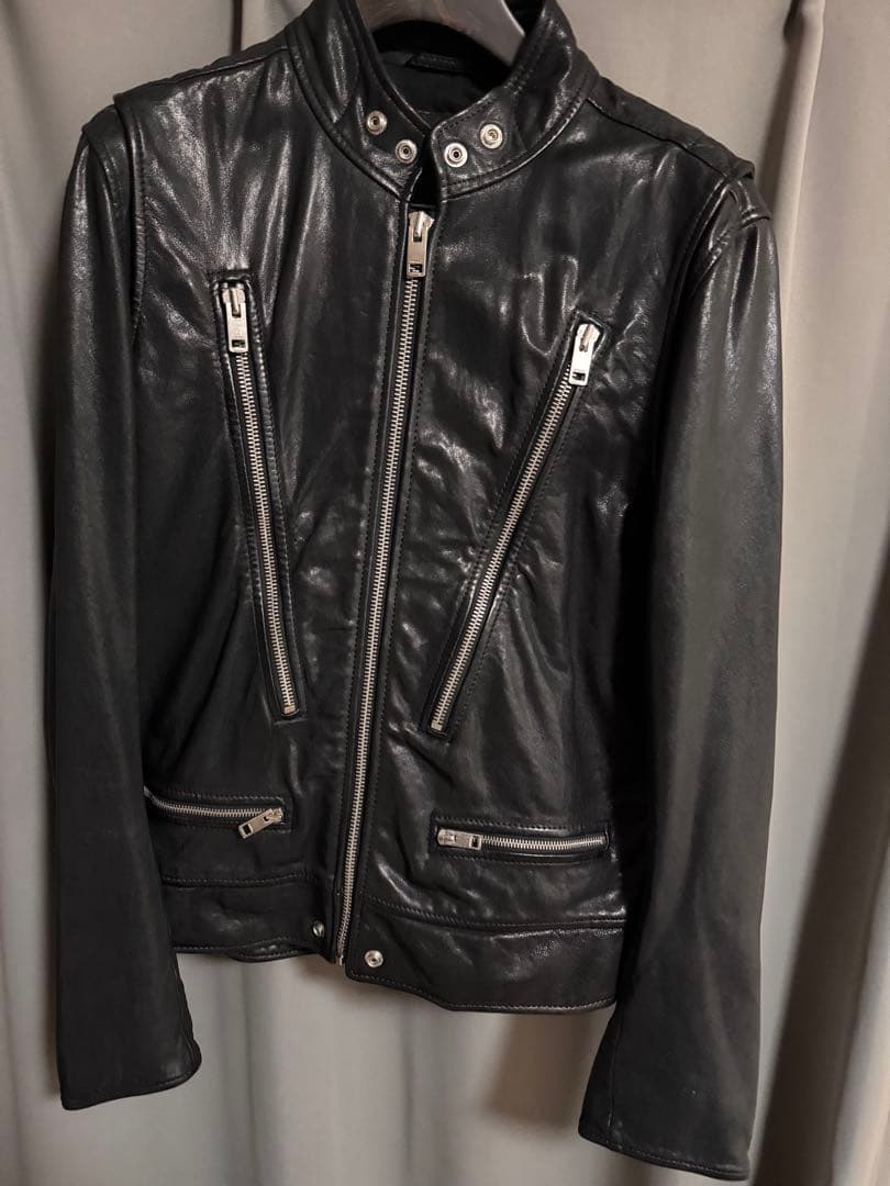 ディーゼル 00SH28 L-HARDSTYLE ラムレザー シングルライダース