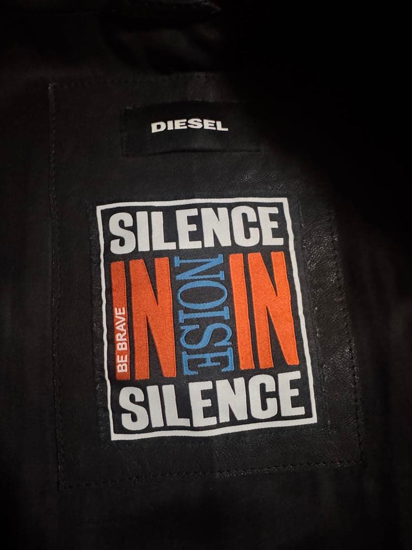 ディーゼル 00SH28 L-HARDSTYLE ラムレザー シングルライダース