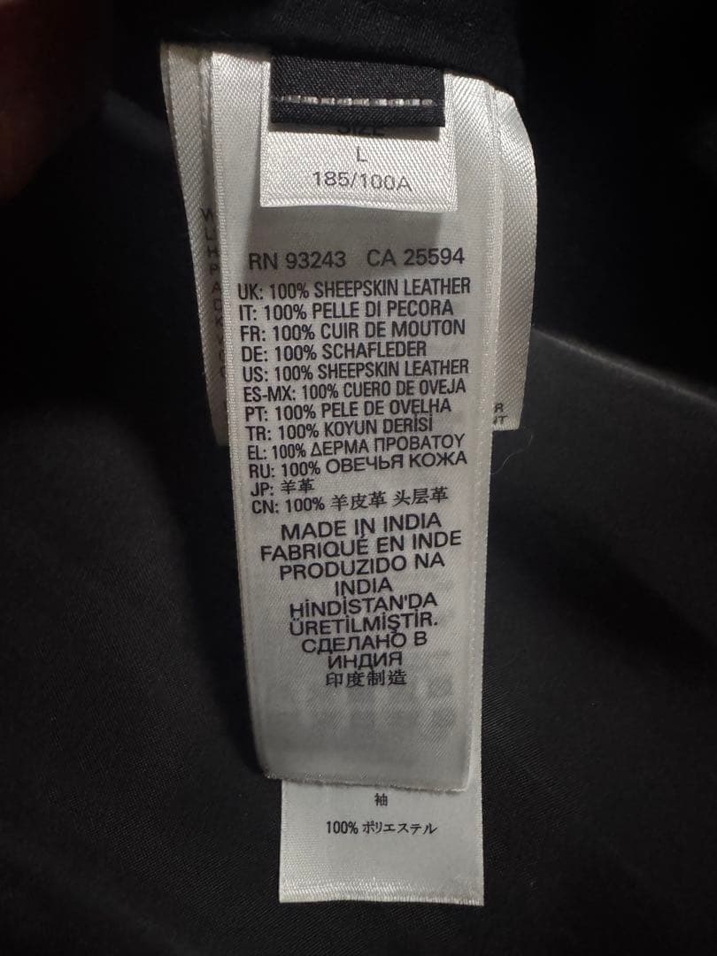 ディーゼル 00SH28 L-HARDSTYLE ラムレザー シングルライダース