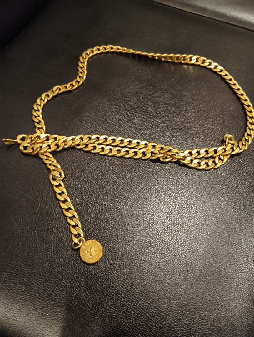 CHANEL チェーンベルト 金色
