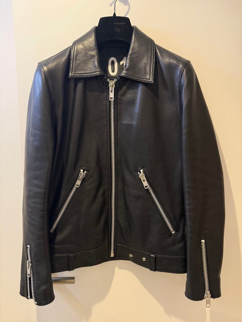 VaLLet 牛革ブラックレザーライダースジャケットベルト欠品