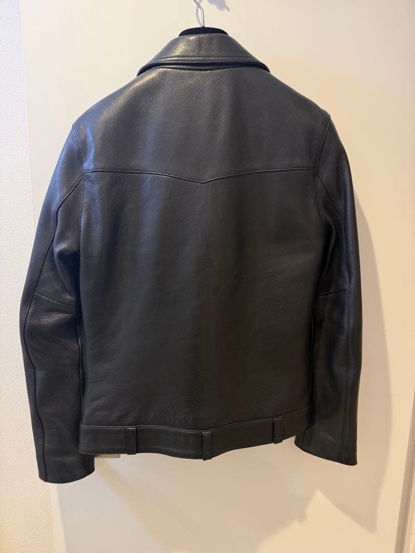 VaLLet 牛革ブラックレザーライダースジャケットベルト欠品