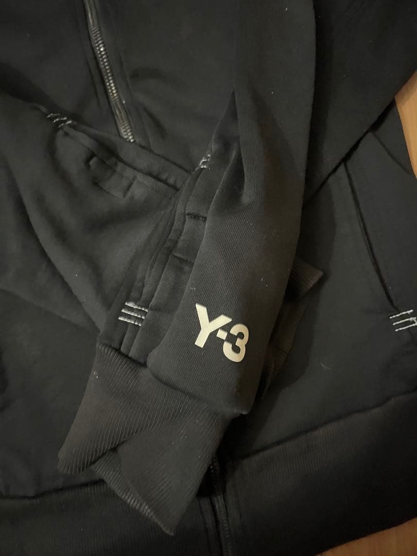 00s archive Y3 ジップフーディー　ブラック