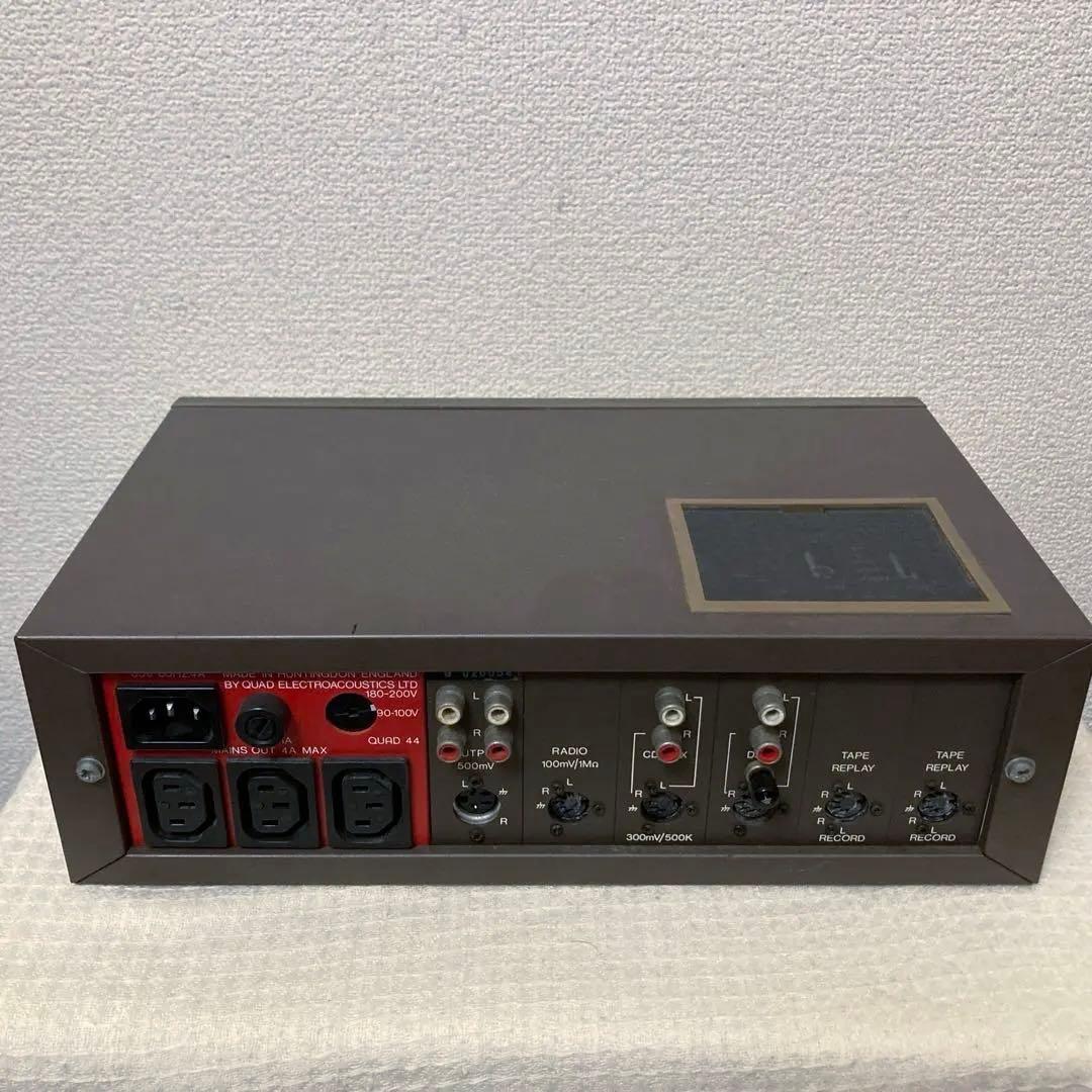 英国 名作 QUAD44プリアンプ後期型 アナログ盤好きな方にオススメCD入力有