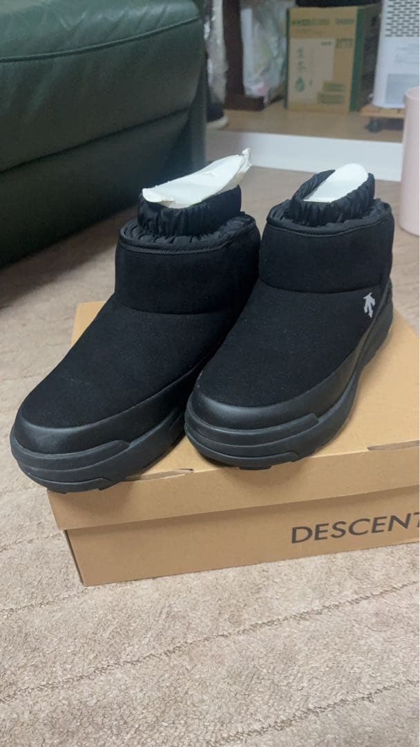 DESCENTE DTRACE UNC MID AGATブラック ショートブーツ