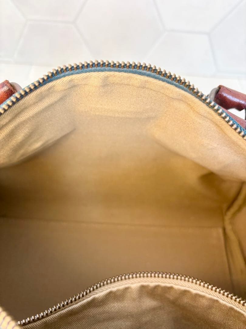 ポロラルフローレンミニボストンバッグ　ヴィンテージグリーン