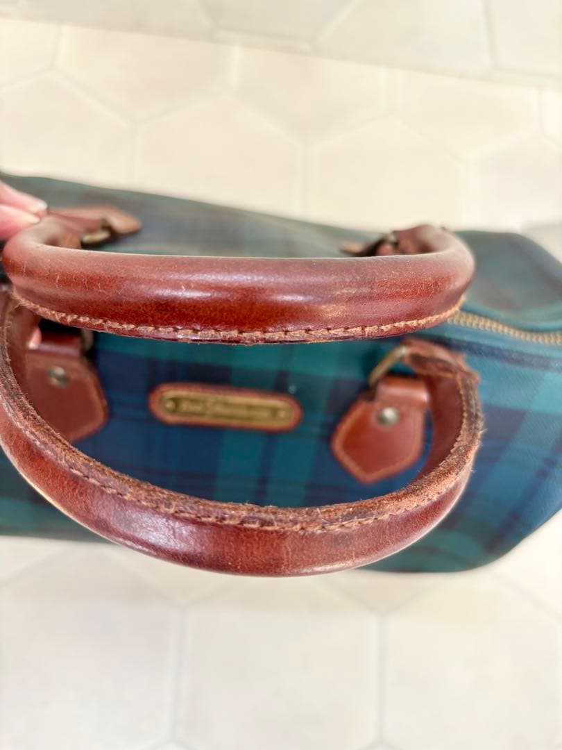 ポロラルフローレンミニボストンバッグ　ヴィンテージグリーン