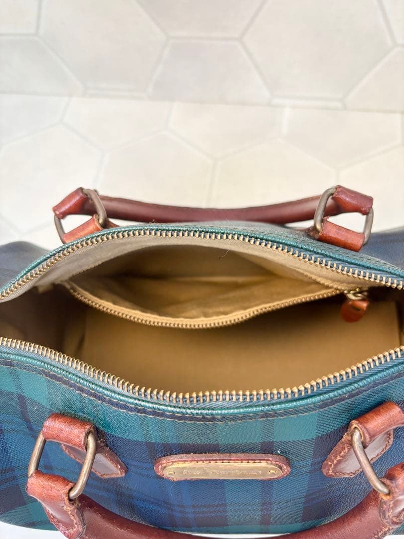 ポロラルフローレンミニボストンバッグ　ヴィンテージグリーン