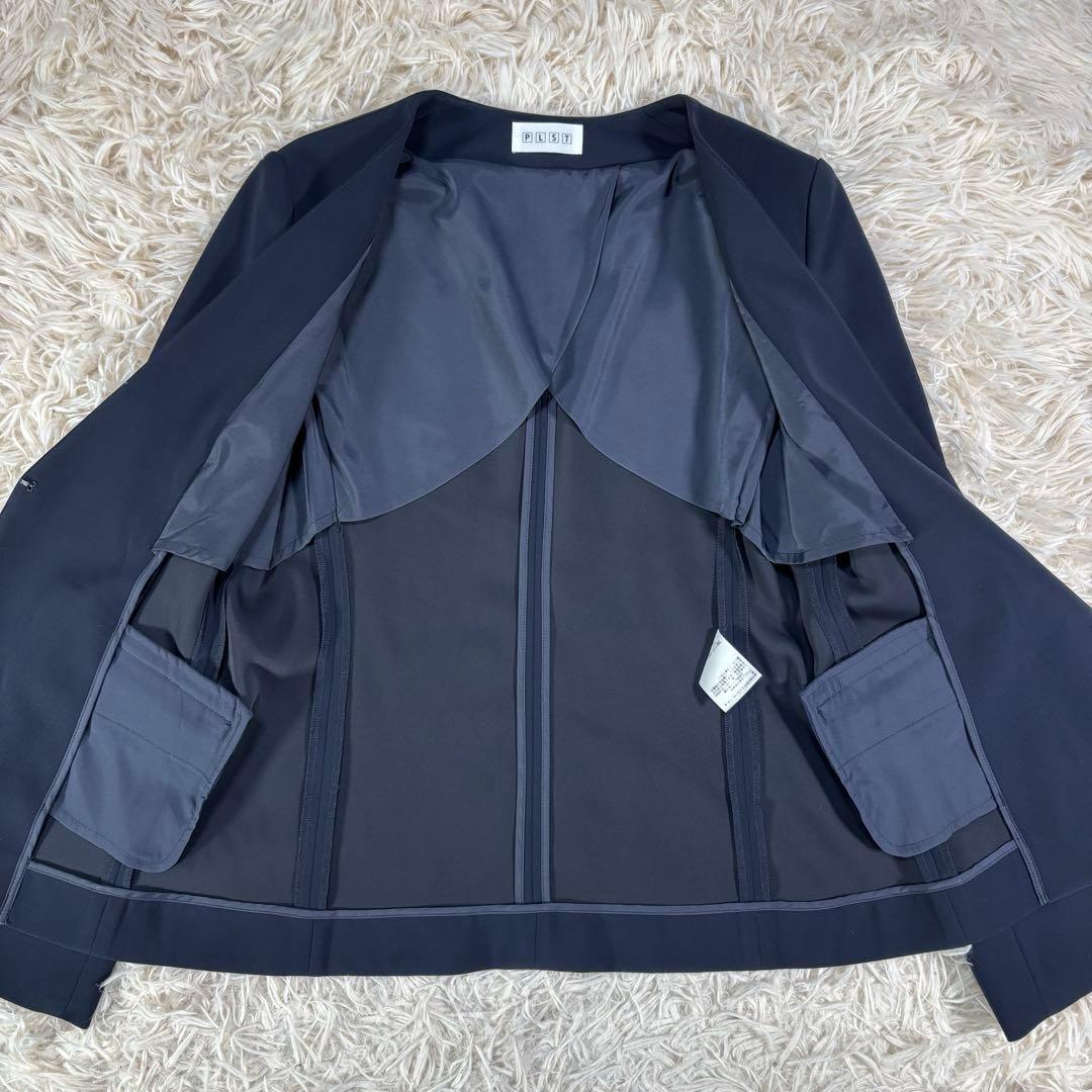 PLST プラステ　セットアップスーツ　カラーレス　パンツ　洗えるスーツ