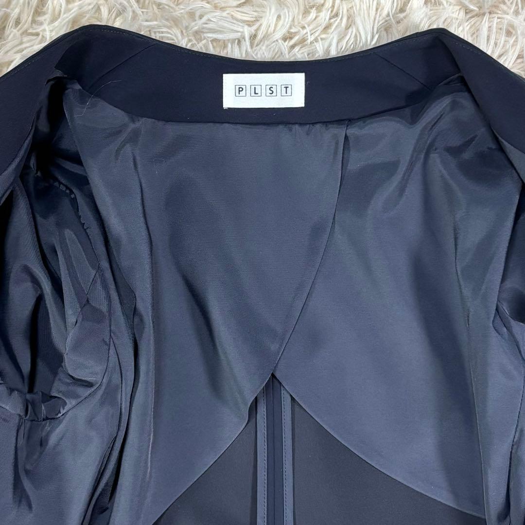 PLST プラステ　セットアップスーツ　カラーレス　パンツ　洗えるスーツ