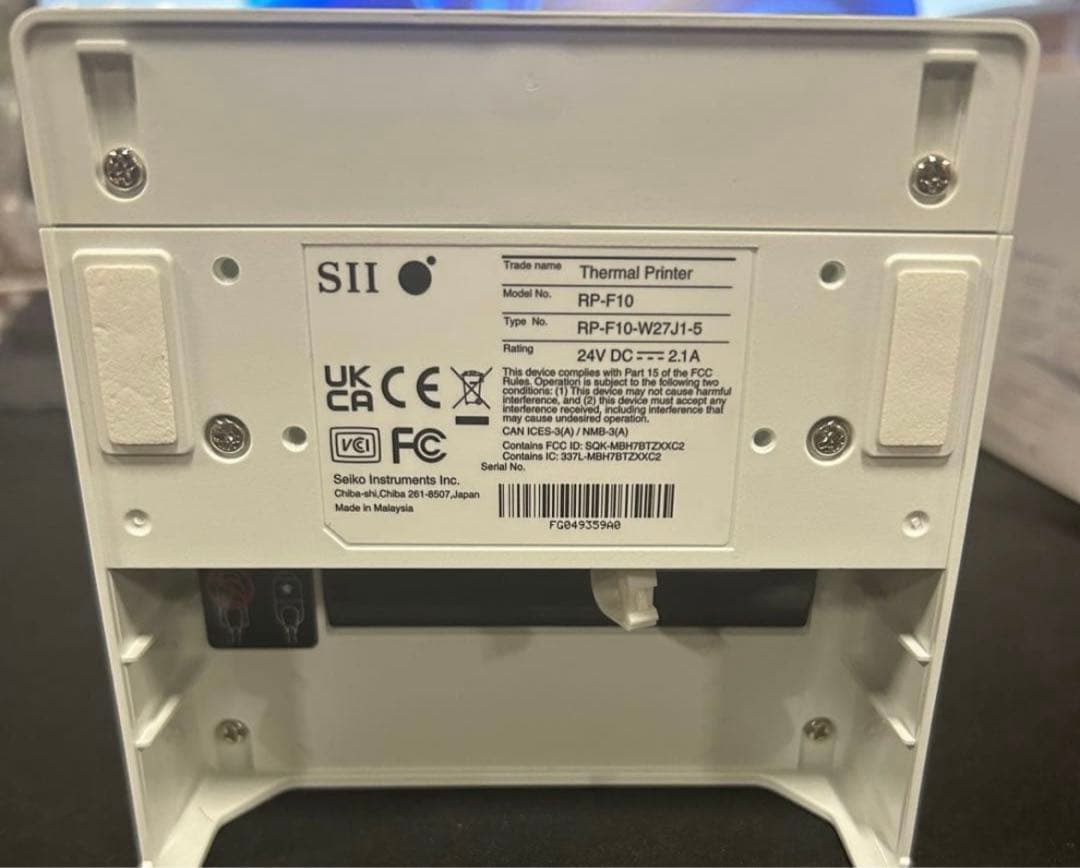 【美品】SII RP-F10-K27J1サーマルプリンター