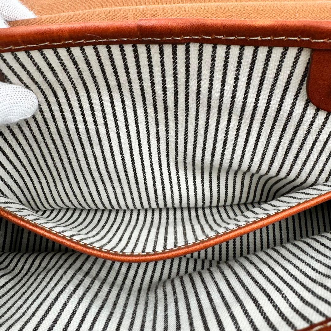 土屋鞄　メッセンジャーバッグ　ショルダーバッグ　レザー×キャンバス