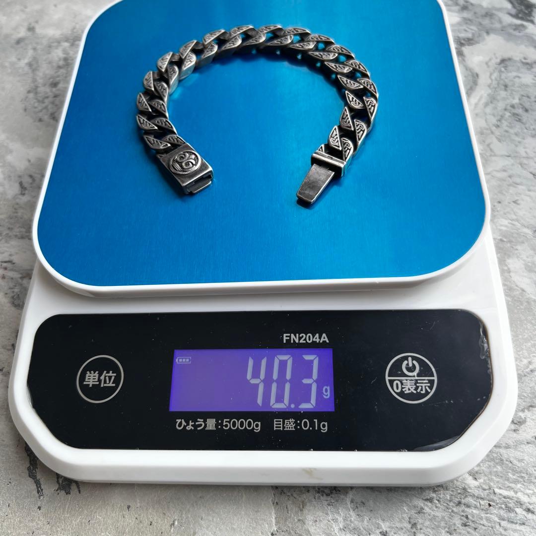 VINTAGE ヴィンテージ リンク 喜平チェーン ブレスレット バックル 紋章