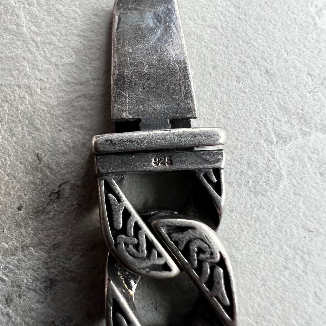 VINTAGE ヴィンテージ リンク 喜平チェーン ブレスレット バックル 紋章