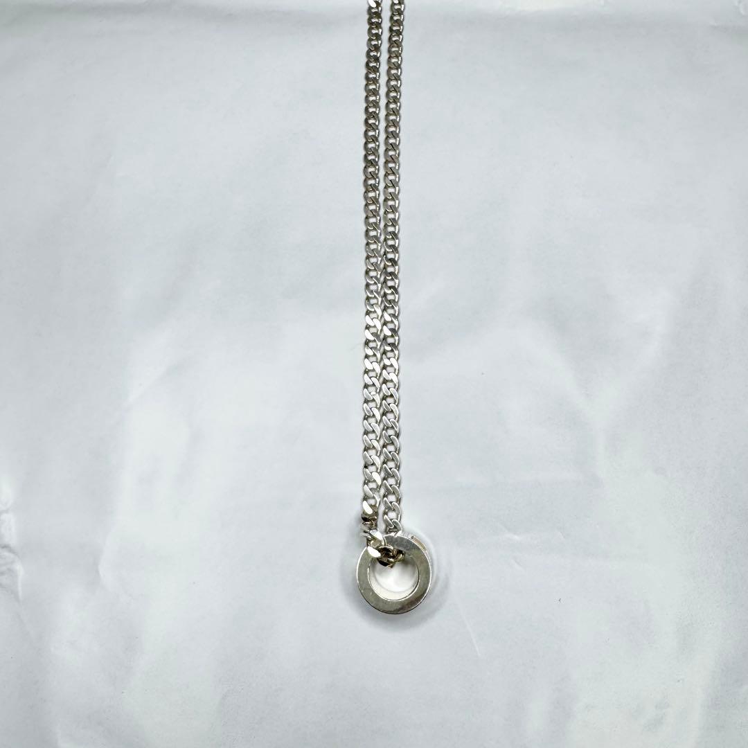 GUCCI グッチ　カットアウト　Gリング 喜平 ネックレス シルバー925